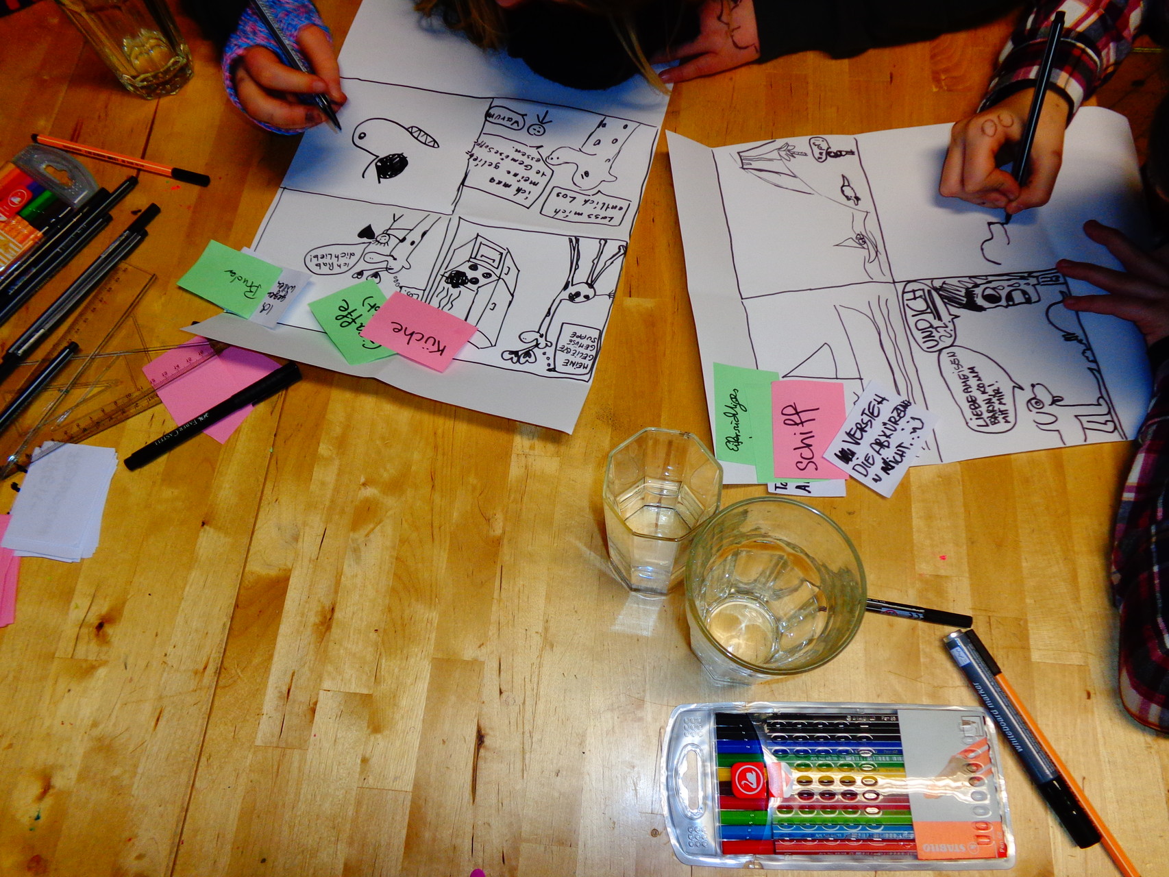 Comic-Workshop im Mädchenzentrum ARANEA (Foto: ARANEA)