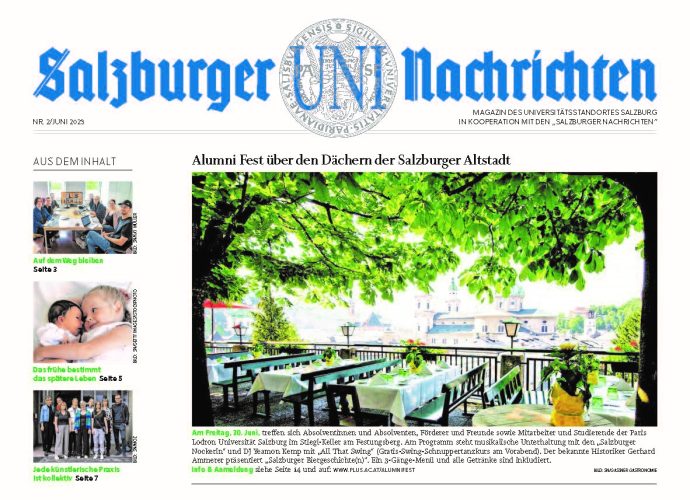 titelseite der salzburger uninachrichten juni 2023